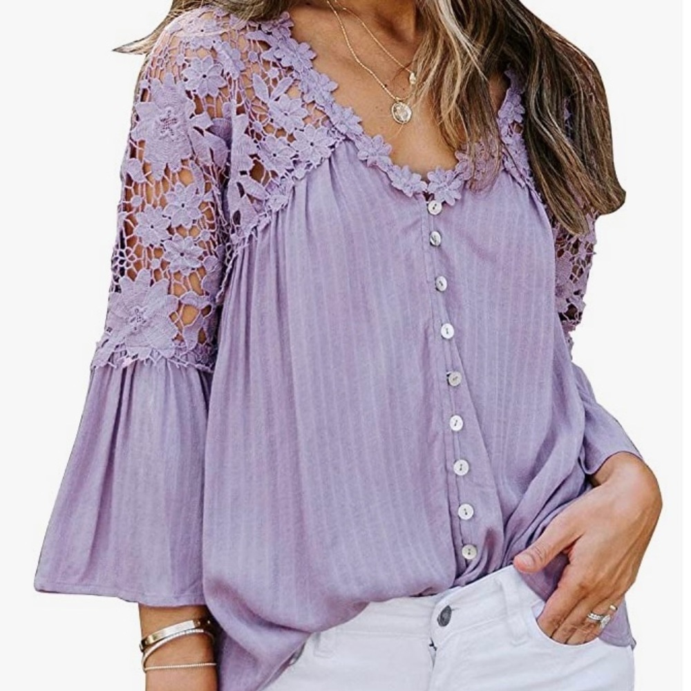 Lacey purple top!💜